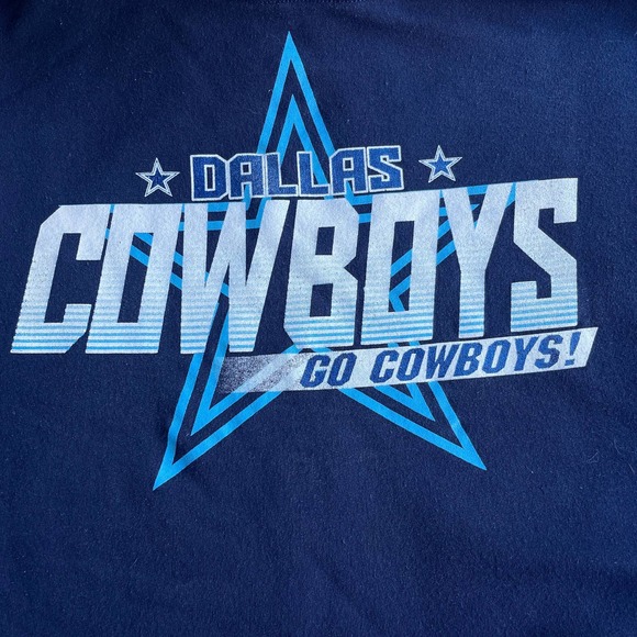 Jerzees Dallas Cowboys Sweater Adult Extra Large XL Blue Football Hoodie - Picture 3 of 9